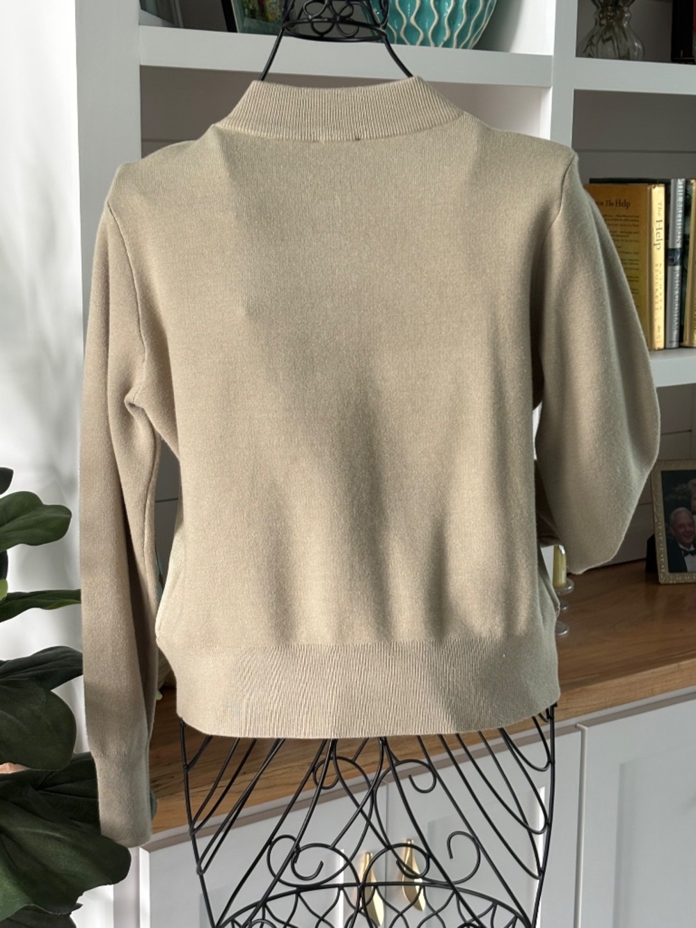 NWT Sioni Soft Sage Green Luxury Bomber Jacket Sz M - Picture 6 of 14